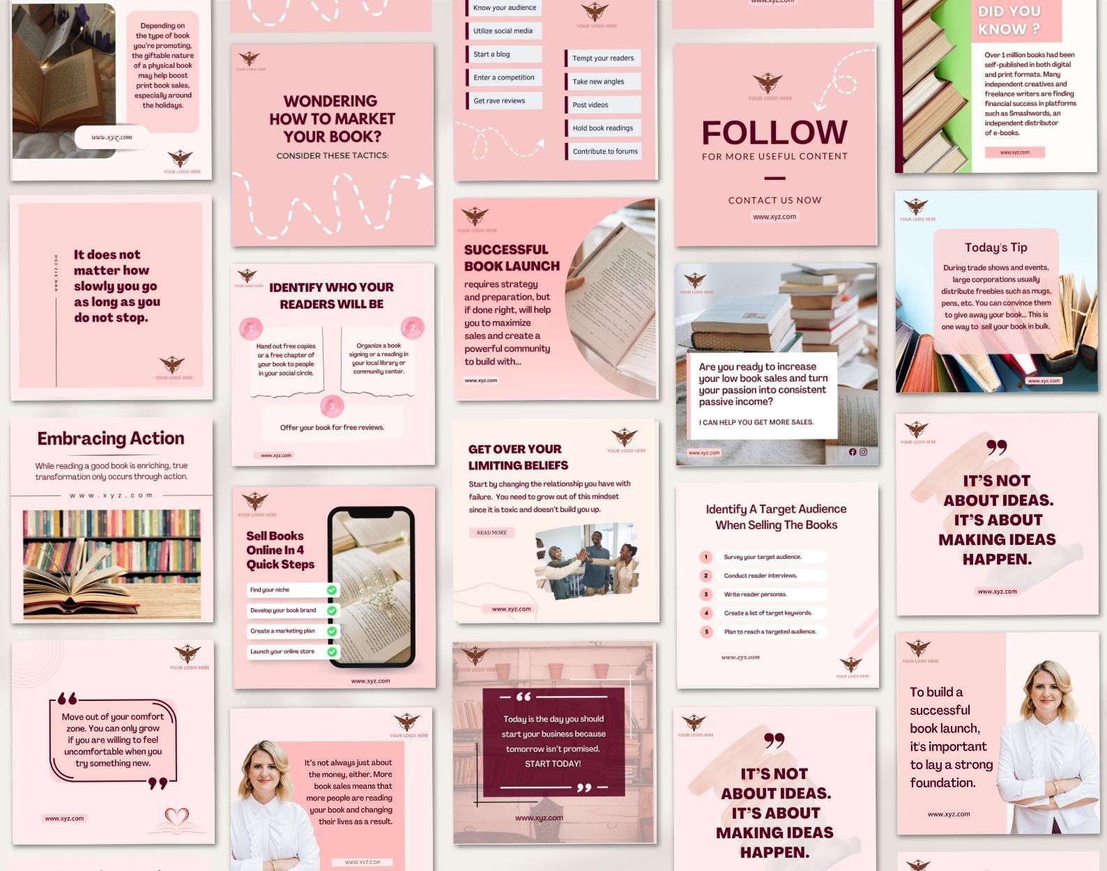 Auhtor social media template Auhtor-social-media-template