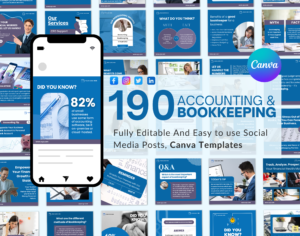 Accounting Accountant Bookkeeping instagram templates
